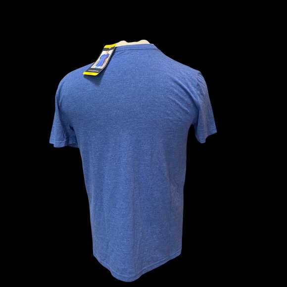 Lucky Brand Men's Graphic Tee Men's Sz S Blue Logo NWT Too Tough To Die - Picture 3 of 7